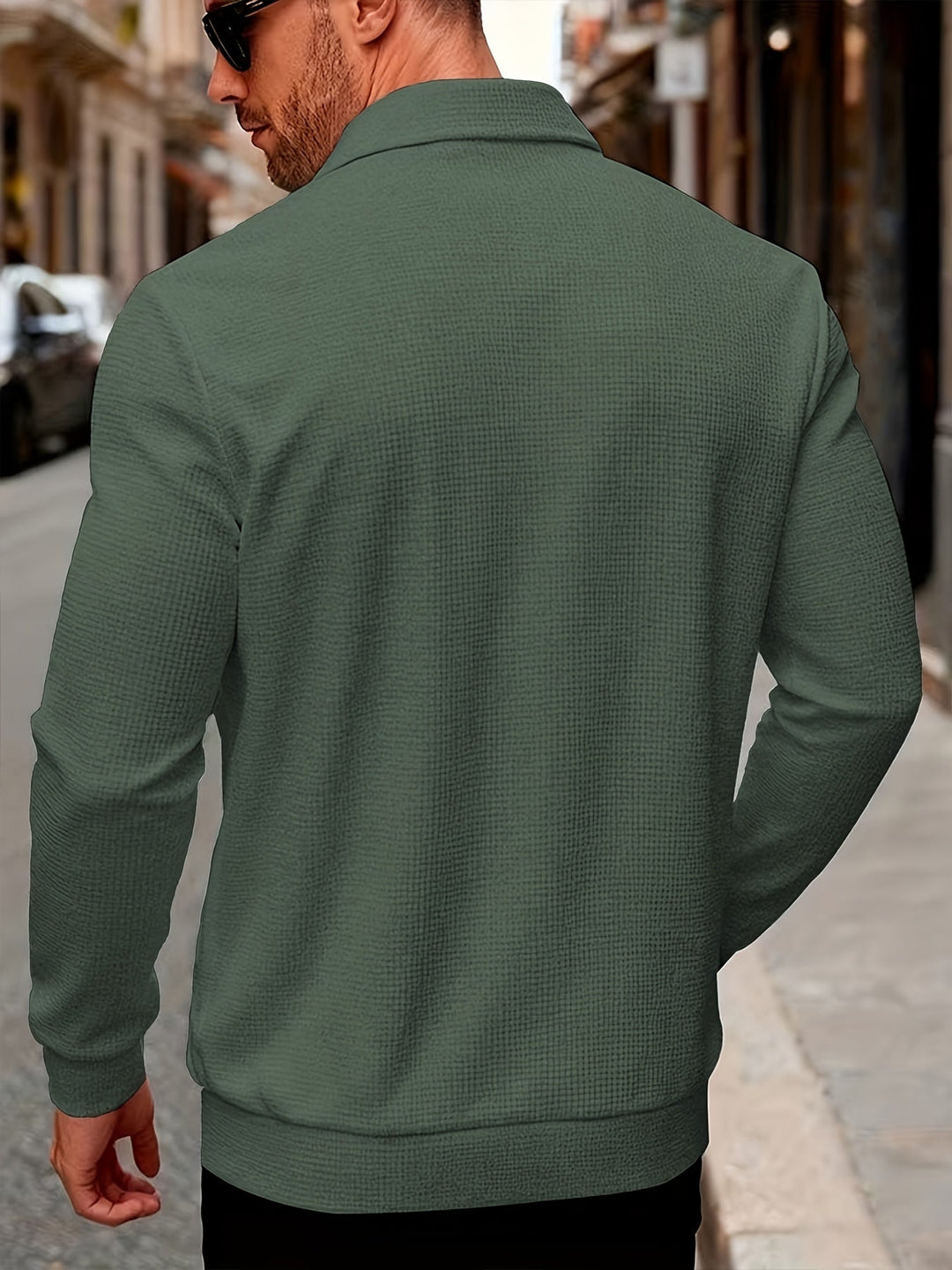 SILAS | TEXTURED BUTTON-FRONT OVERSHIRT JACKET