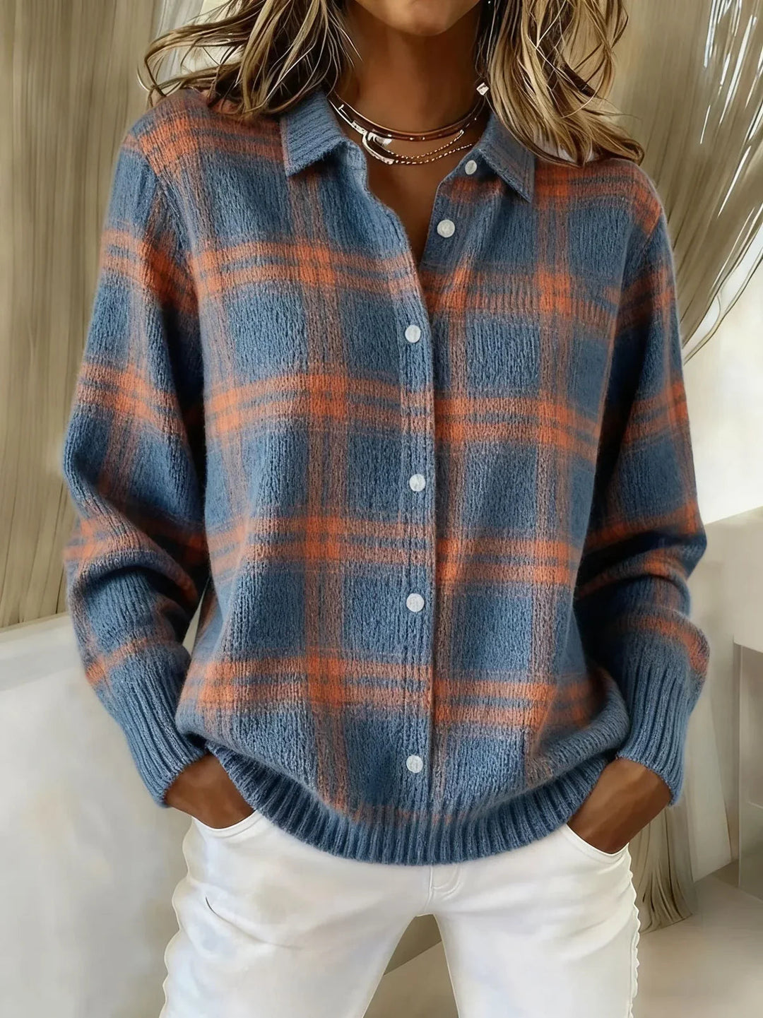 Brianna | Plaid Cardigan