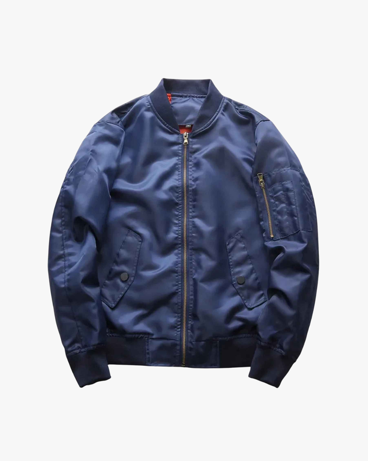 MILES | SLEEK ZIP-FRONT CLASSIC BOMBER JACKET