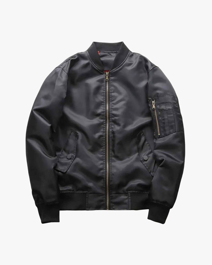 MILES | SLEEK ZIP-FRONT CLASSIC BOMBER JACKET