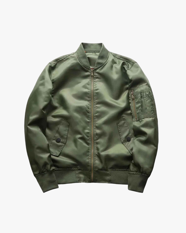 MILES | SLEEK ZIP-FRONT CLASSIC BOMBER JACKET