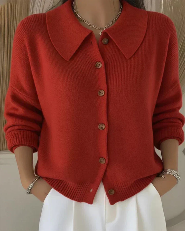 Esther | Button Collar Cardigan