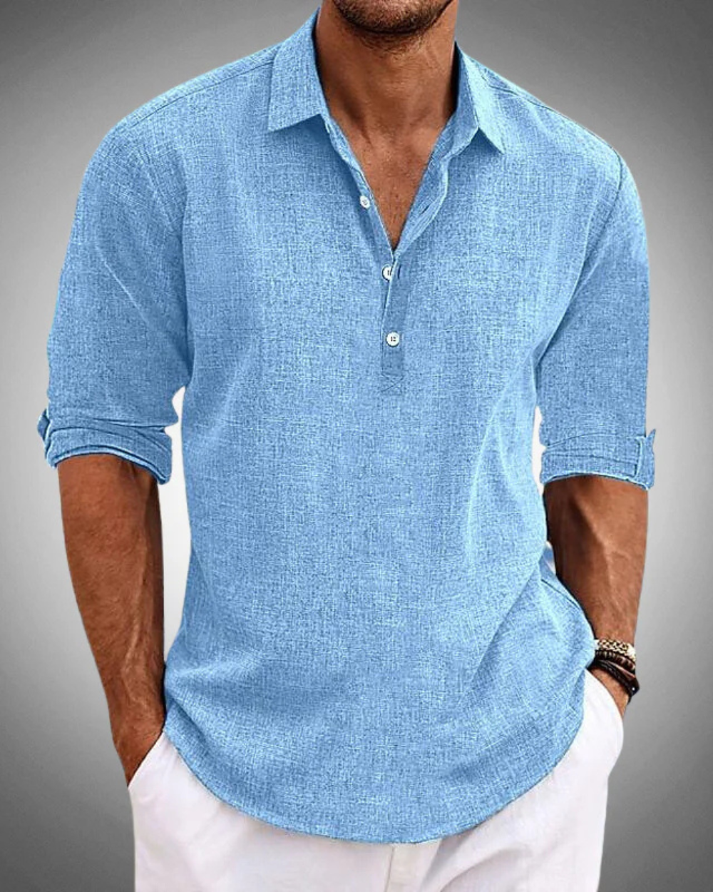 PHILIP | REFINED BUTTON-FRONT CLASSIC SHIRT