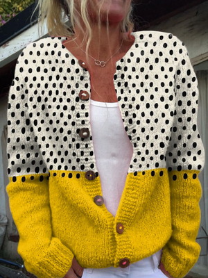 MELODY- VINTAGE FLORAL KNIT CARDIGAN