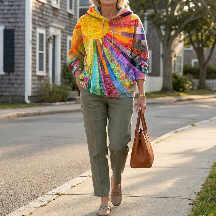 Kaitlyn | Wildflower Quilted Hoodie