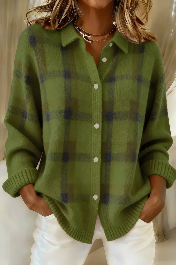Brianna | Plaid Cardigan