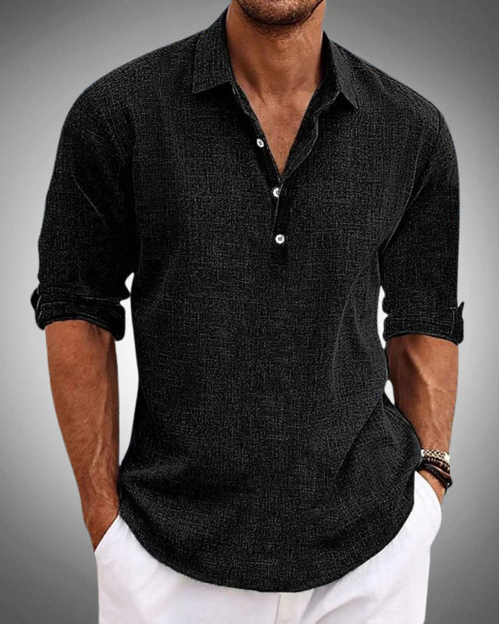 PHILIP | REFINED BUTTON-FRONT CLASSIC SHIRT