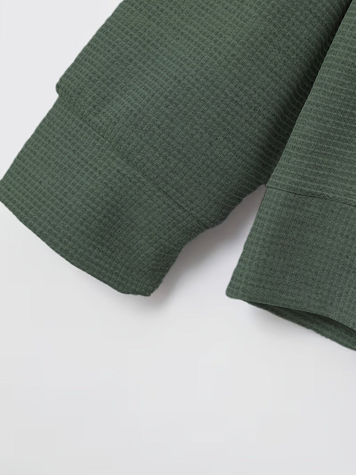 SILAS | TEXTURED BUTTON-FRONT OVERSHIRT JACKET