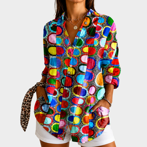 AZIN | CONFETTI CIRCLE JOY BLOUSE