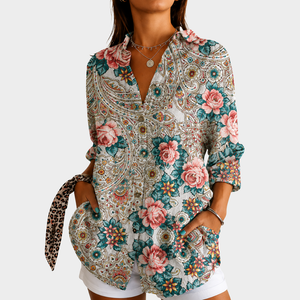 BITA | VINTAGE ROSE PAISLEY BLOUSE
