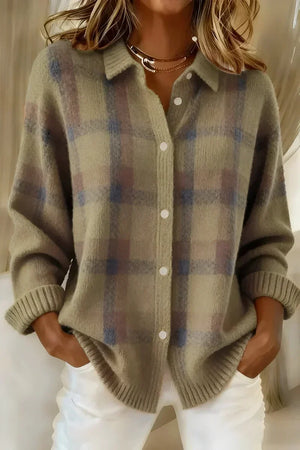 KARA | COZY CHECKED CARDIGAN