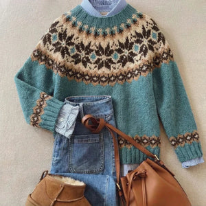 HARPER | CHIC VINTAGE KNIT SWEATER