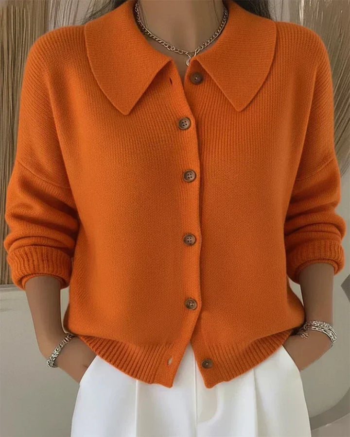 Esther | Button Collar Cardigan