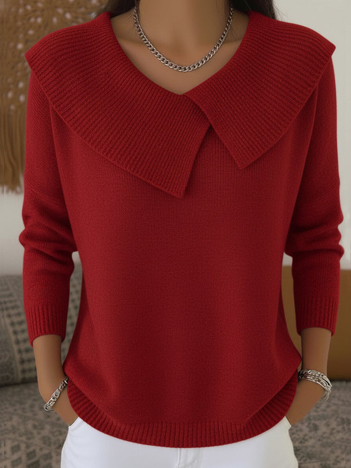 Ariana | Warm Sweater with Soft Collar