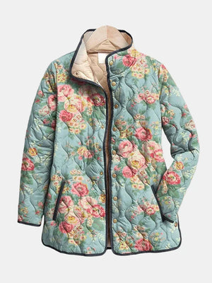 PRESLEY | QUILTED FLORAL PRINT JACKET