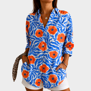 AVA | COASTAL BLOOM STATEMENT SHIRT