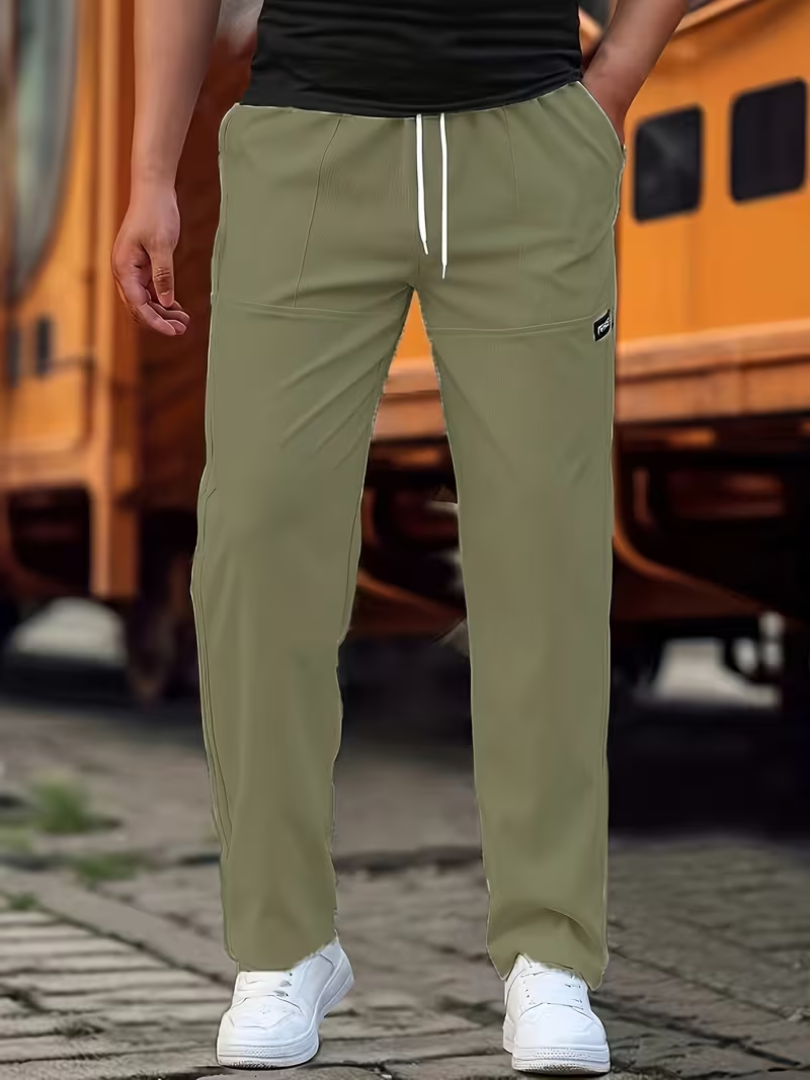 ROWAN | CASUAL LIGHTWEIGHT STRAIGHT-LEG PANTS