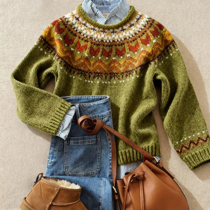 Jacqueline | Classic Vintage Knit Sweater