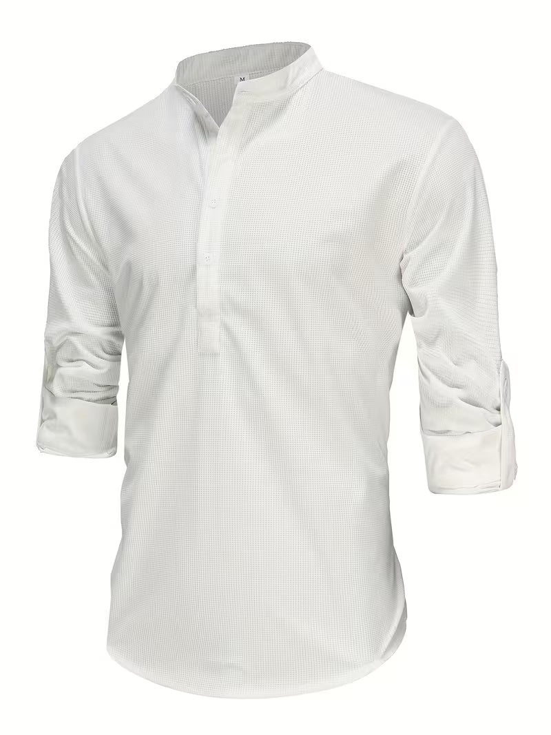 EDMUND | CLASSIC STAND-UP COLLAR BUTTON SHIRT