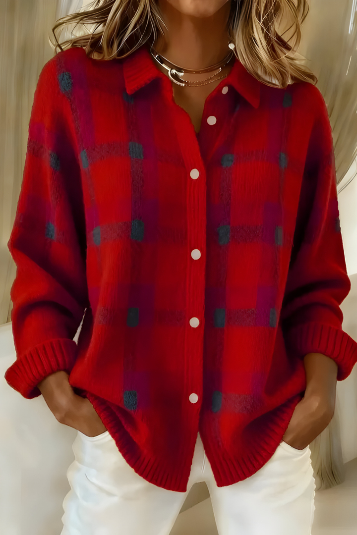 Brianna | Plaid Cardigan