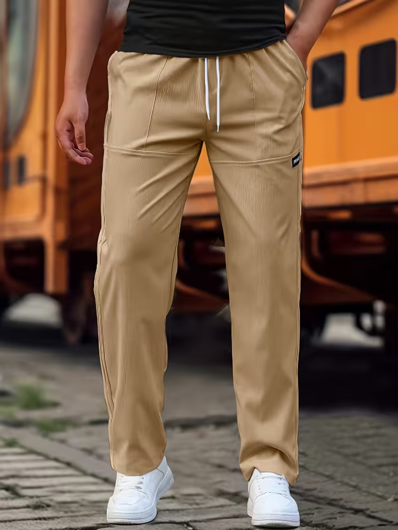 ROWAN | CASUAL LIGHTWEIGHT STRAIGHT-LEG PANTS