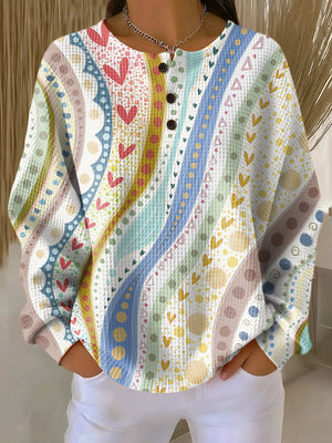 ALEXANDRA | SWEATER WITH COLORFUL STRIPE PATTERNS