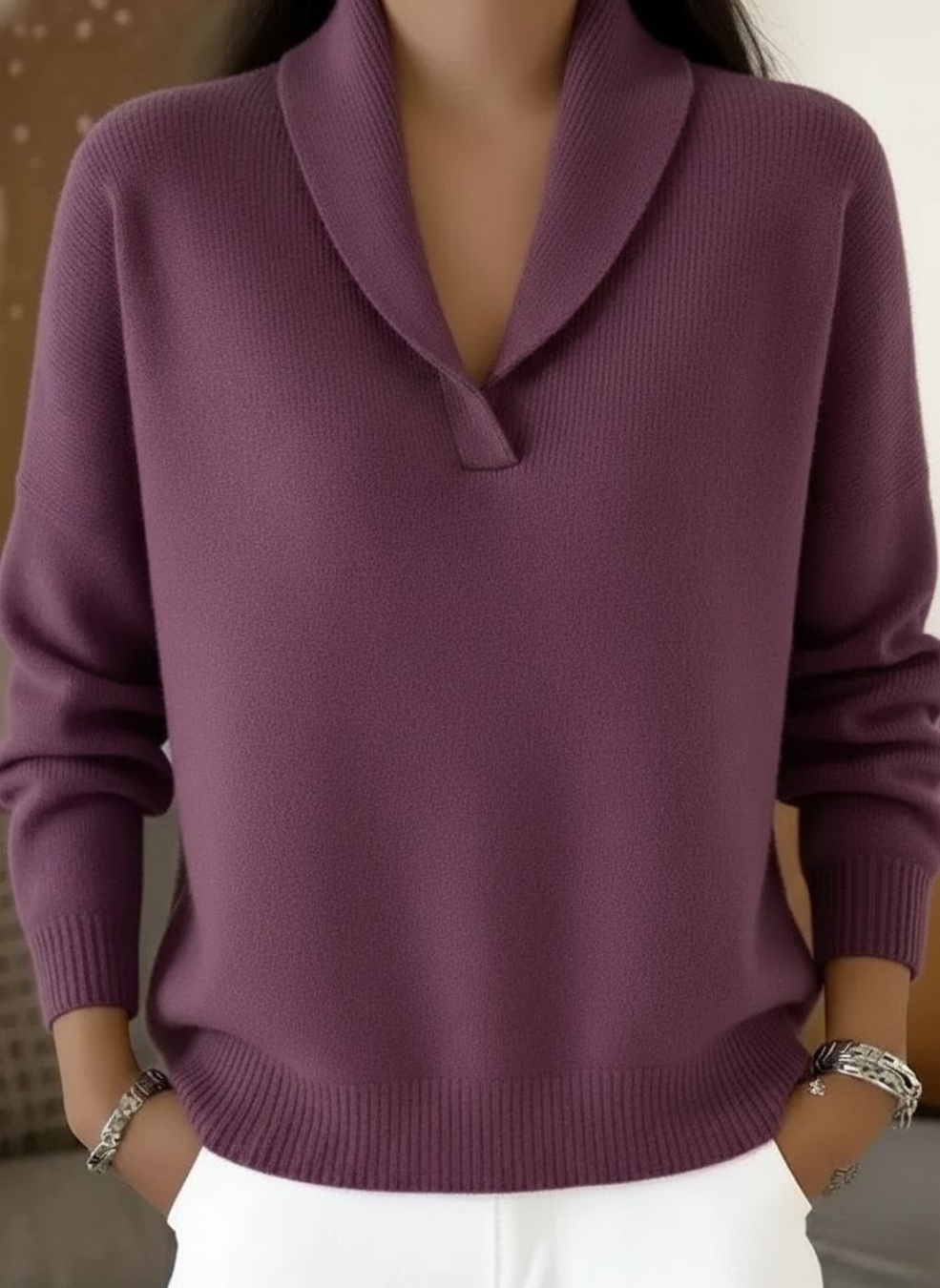 Caitlin | V-Neck Sweater