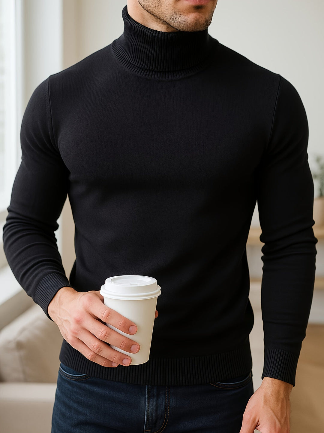 GIDEON | CLASSIC HIGH-NECK SWEATER