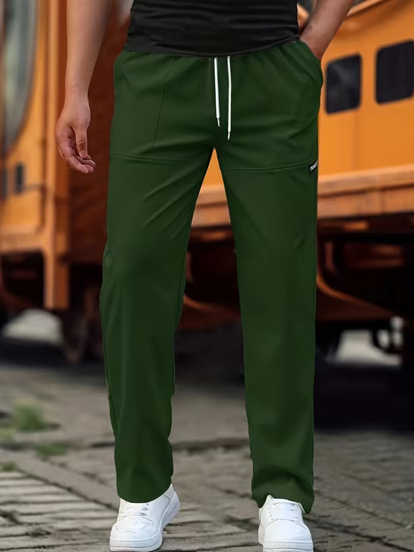 ROWAN | CASUAL LIGHTWEIGHT STRAIGHT-LEG PANTS
