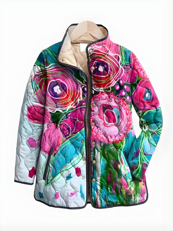 Sadie | Elegant Floral Pattern Jacket