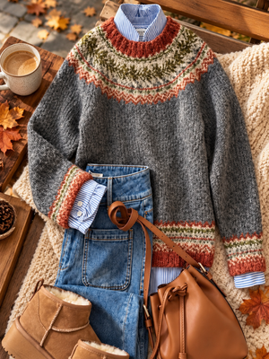 JADE | CLASSIC VINTAGE KNIT SWEATER