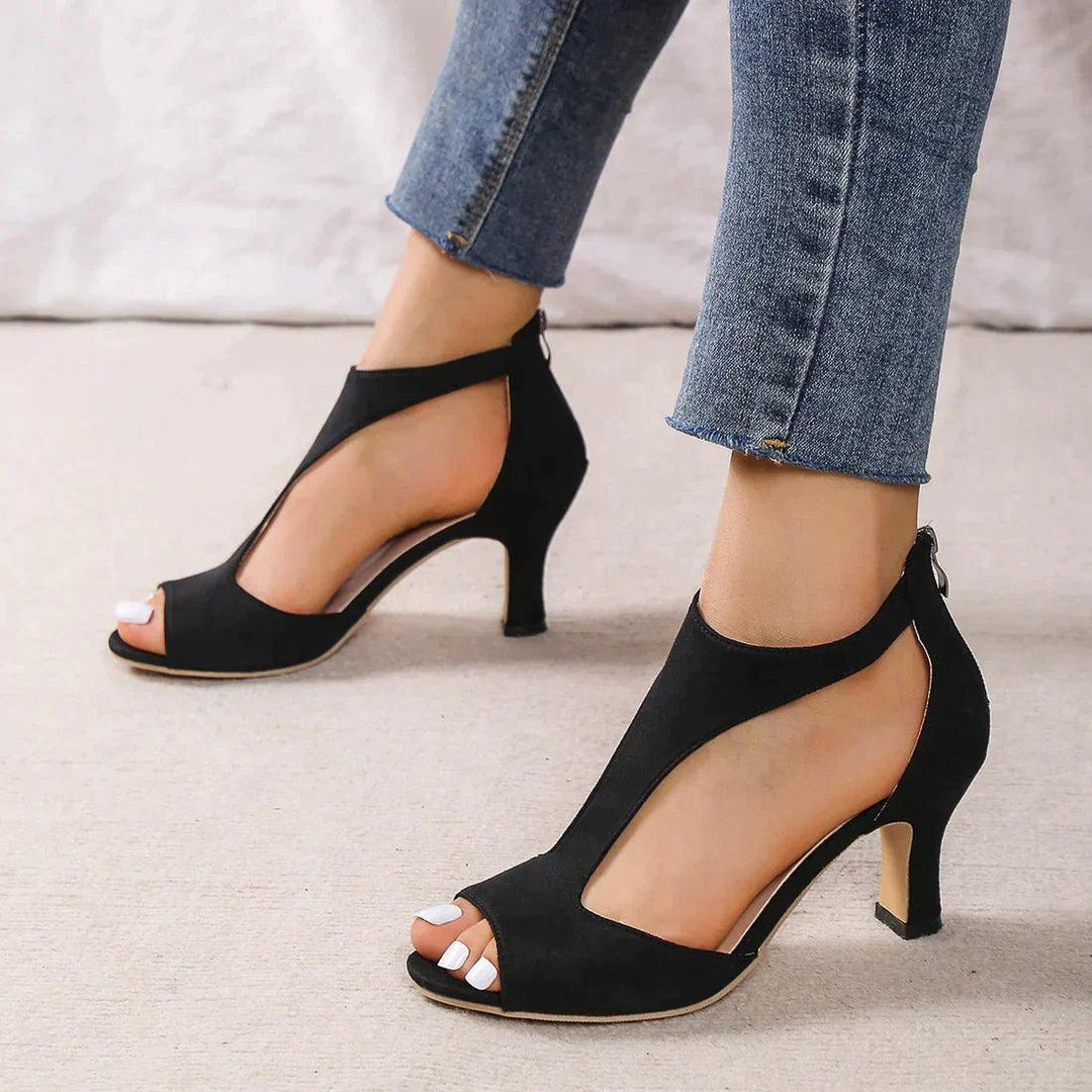 Natalia | Elegant Peep-Toe Sandals