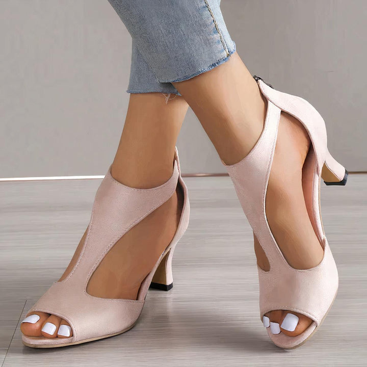 Natalia | Elegant Peep-Toe Sandals