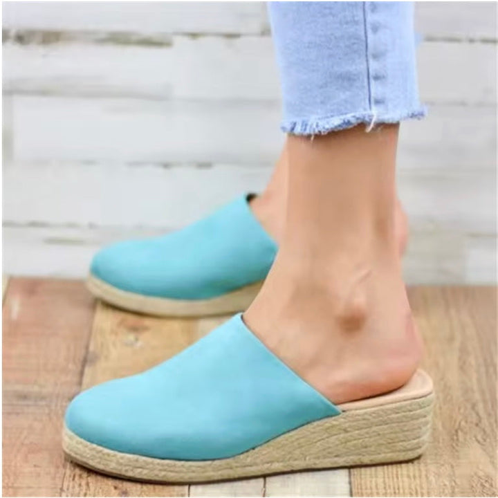 RAQUEL | ORTHOPEDIC WEDGE MULE SANDALS