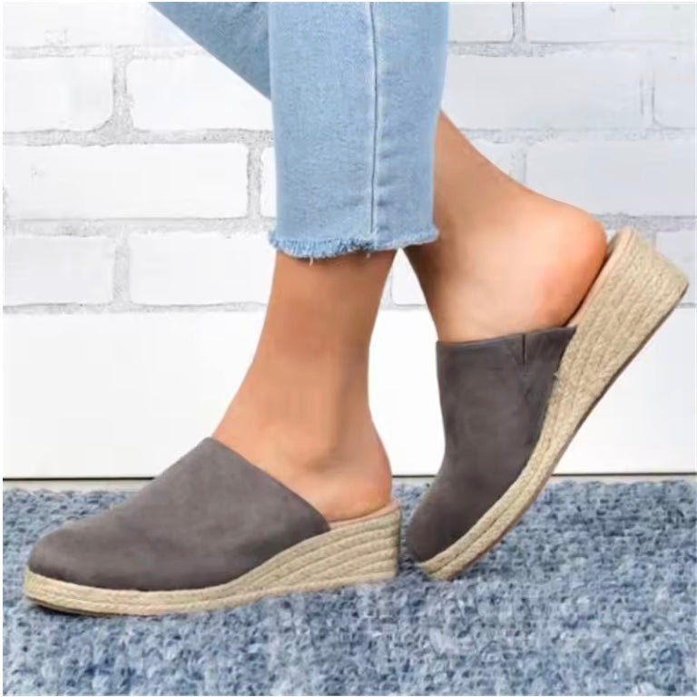 RAQUEL | ORTHOPEDIC WEDGE MULE SANDALS