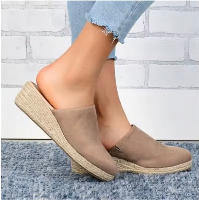 RAQUEL | ORTHOPEDIC WEDGE MULE SANDALS