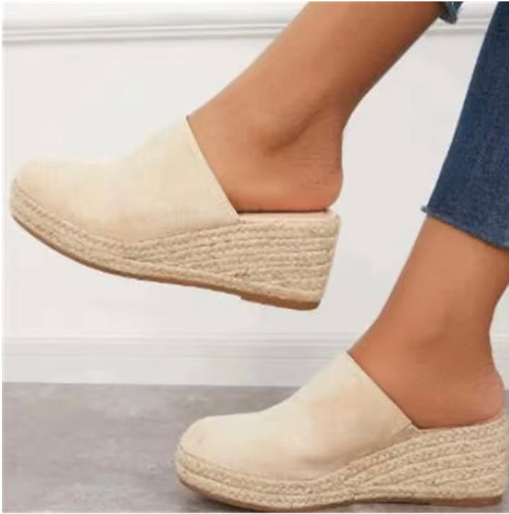 RAQUEL | ORTHOPEDIC WEDGE MULE SANDALS