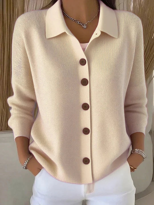 Georgia | Button-Front Collared Cardigan