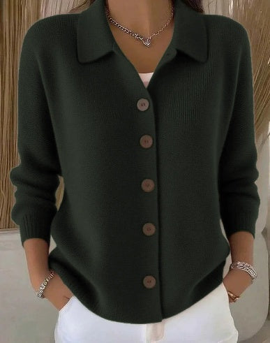 Georgia | Button-Front Collared Cardigan