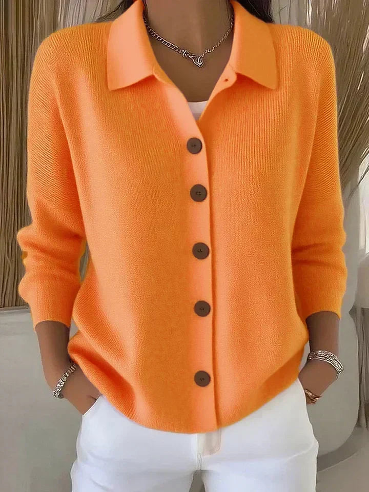 Georgia | Button-Front Collared Cardigan
