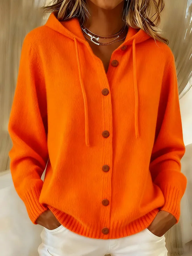 Eloise | Cozy Button Cardigan Hoodie