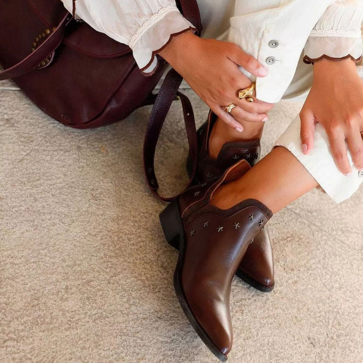 Valentina | Studded Western Boots