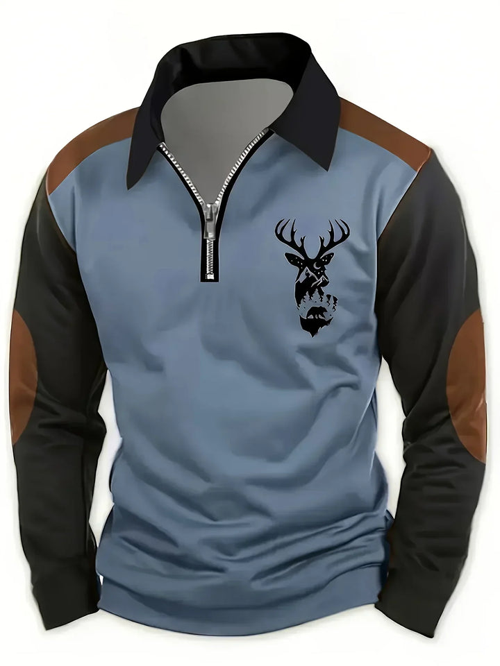 REUBEN | CLASSIC DEER QUARTER-ZIP PULLOVER