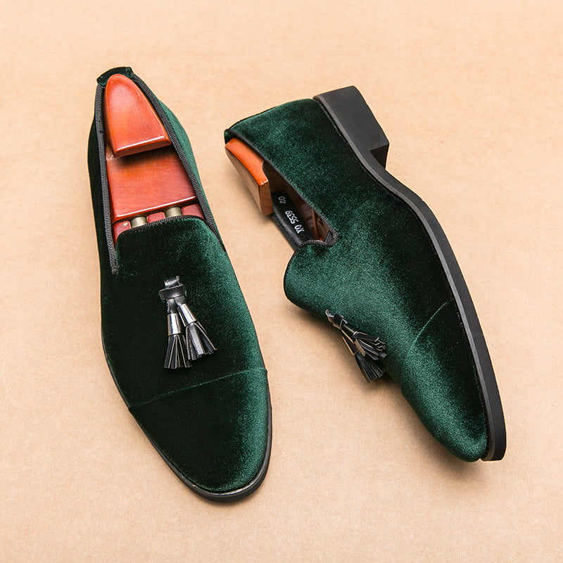 FELIX | CLASSIC VELVET TASSEL LOAFERS