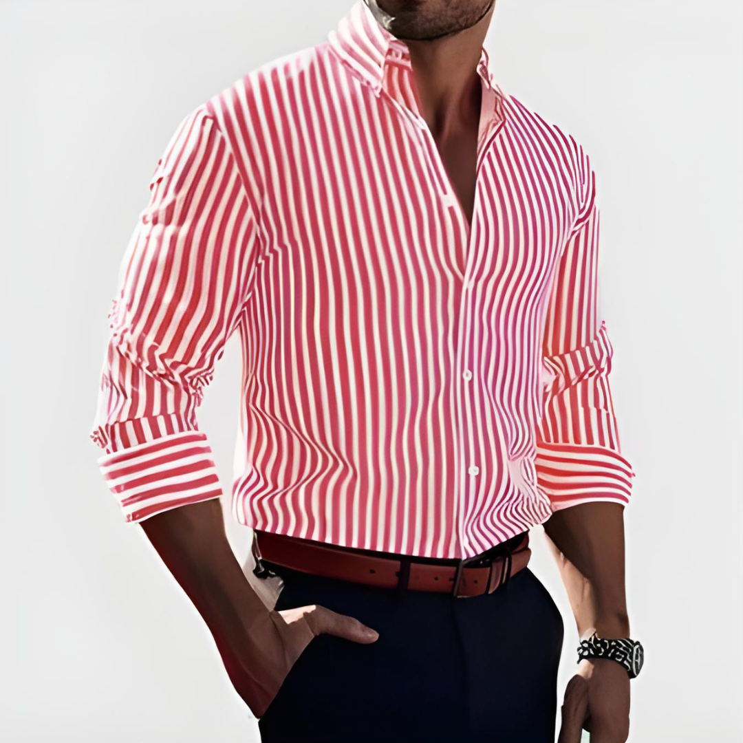 ELIAS | STRIPED BUTTON-DOWN SHIRT
