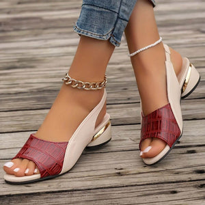 MARTINA | ELEGANT LOW HEEL ORTHOPEDIC SANDALS