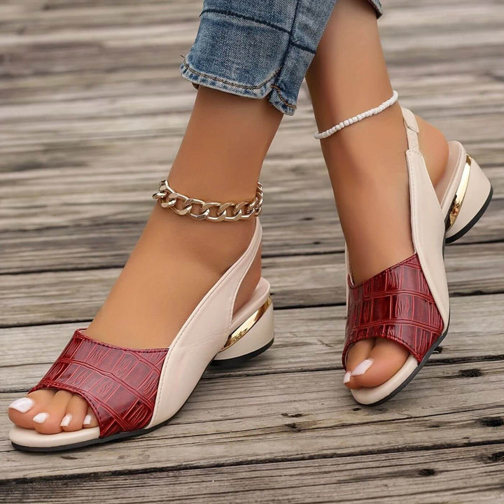 Martina | Elegant Low Heel Orthopedic Sandals