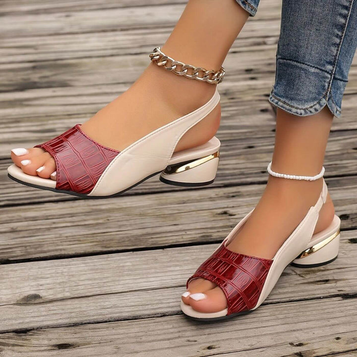 Martina | Elegant Low Heel Orthopedic Sandals