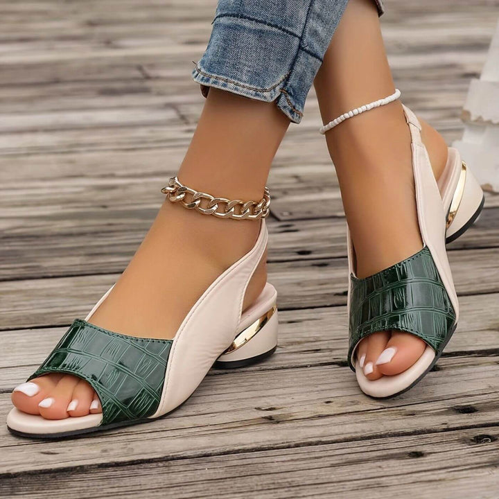Martina | Elegant Low Heel Orthopedic Sandals