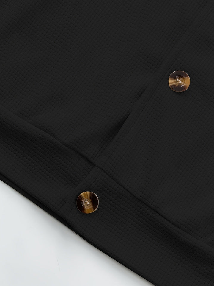 SILAS | TEXTURED BUTTON-FRONT OVERSHIRT JACKET